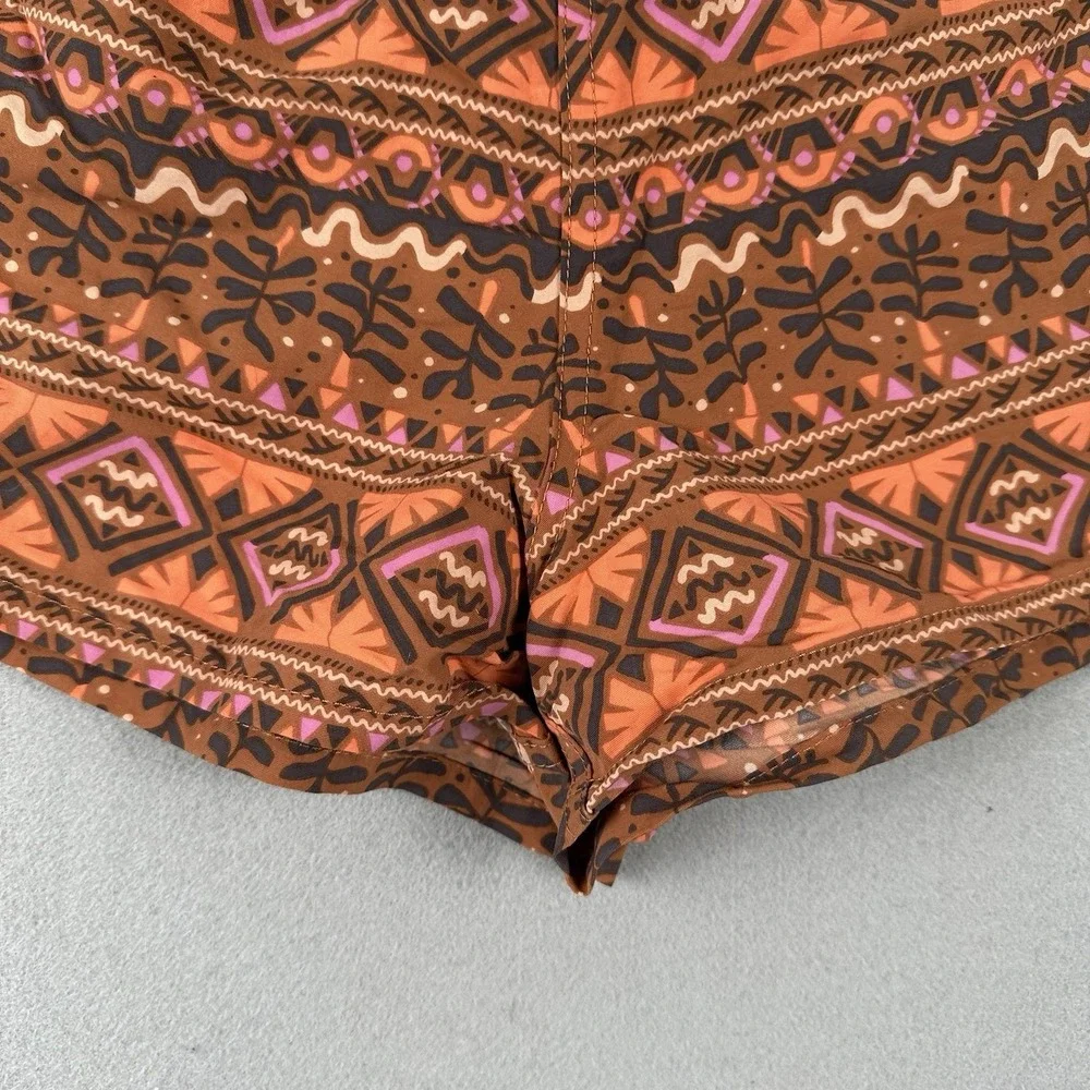 Patagonia Barely Baggies Shorts Womens Small Mangrove Tiki Henna Pattern